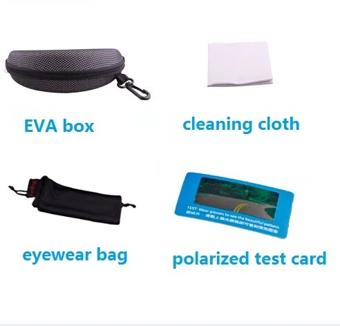 Солнцезащитные очки унисекс UV400 для рыбалки синие поляризационные с серыми