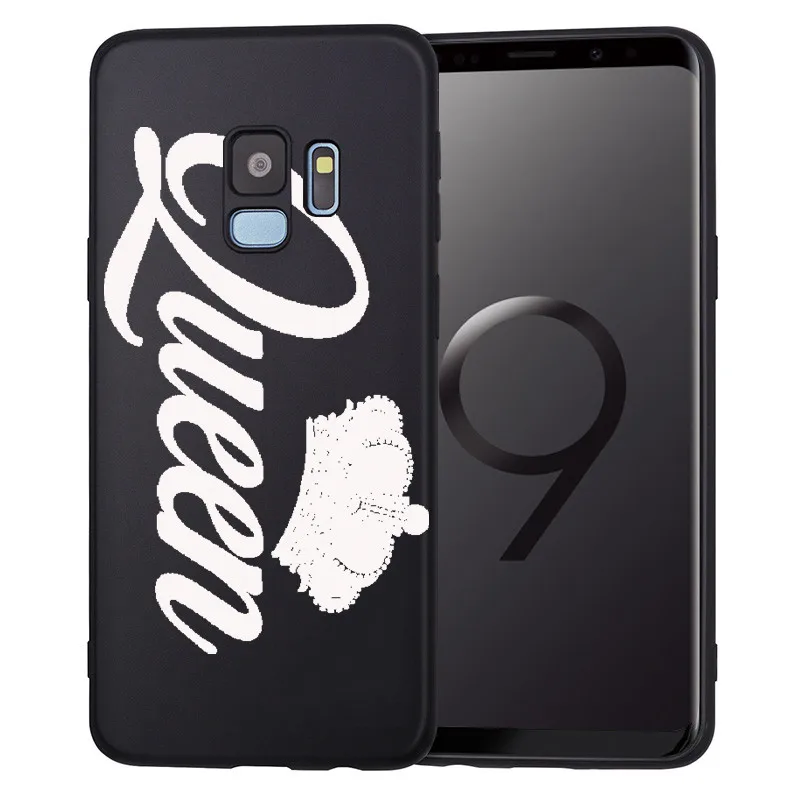 H1673 king Queen Crown DIY For Samsung Galaxy S6 S7 Edge S8 S9 S10 Plus Lite Note 8 9 A20 A30 A40 A50 A70 phone Case Cover Coque Etui - Цвет: H1673