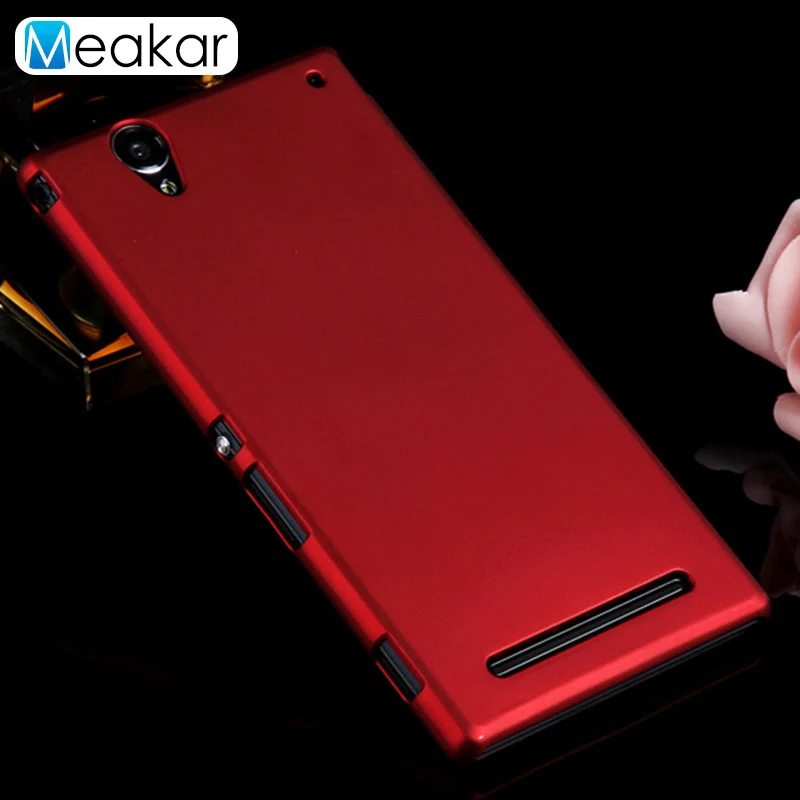 Coque 6.0For sony Xperia T2 Ультра чехол для sony Xperia T2 Ultra Dual D5303 D5322 D5306 телефона чехол-лента на заднюю панель - Цвет: red