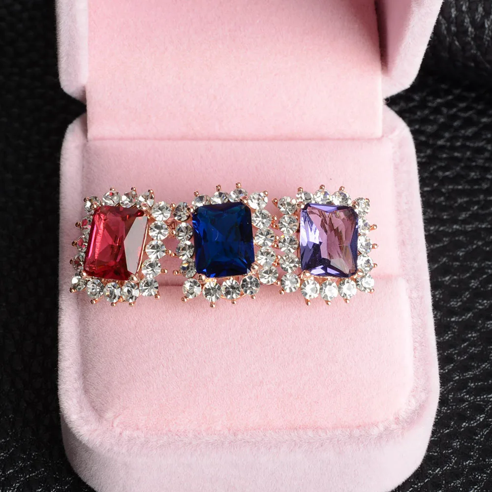 Кейши Лена Сияющий Циркон Серьги женский Серьги-гвоздики для Для женщин