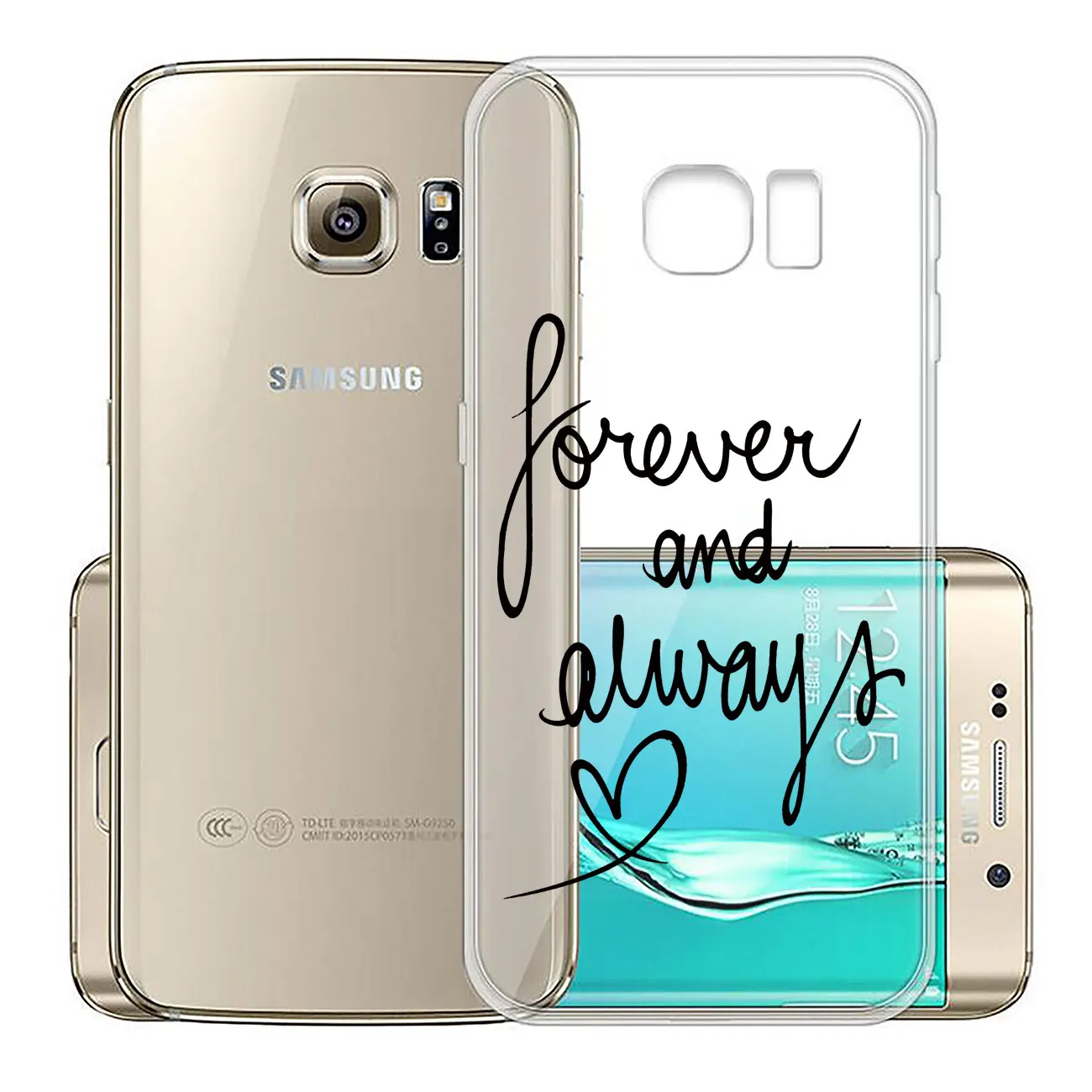 Мягкий чехол forever and always на День святого Валентина для Samsung Galaxy J8 J7 Duo J6 J5 J4 J3 2017 A2 Core