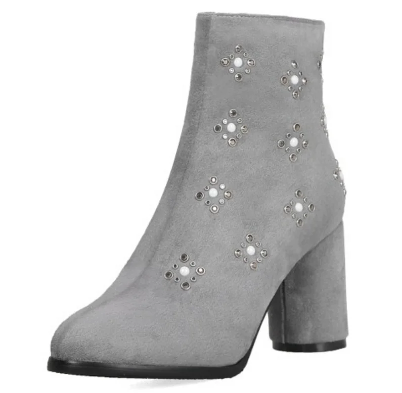 Sapato Feminino/женские ботильоны Женские туфли-лодочки на Высоком толстом квадратном