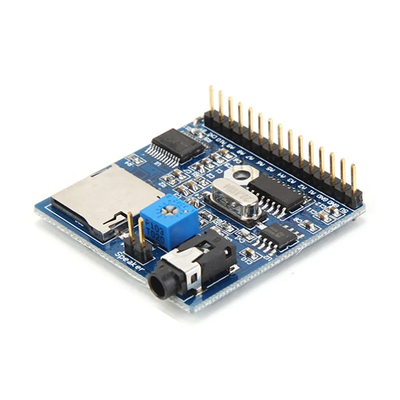 LEORY воспроизведения голоса, зарядная Модульная плата MP3 напоминание для Arduino DC5V 1A MP3 голосовые подсказки Поддержка MP3/WAV 16 GB TF карты для "сделай сам"