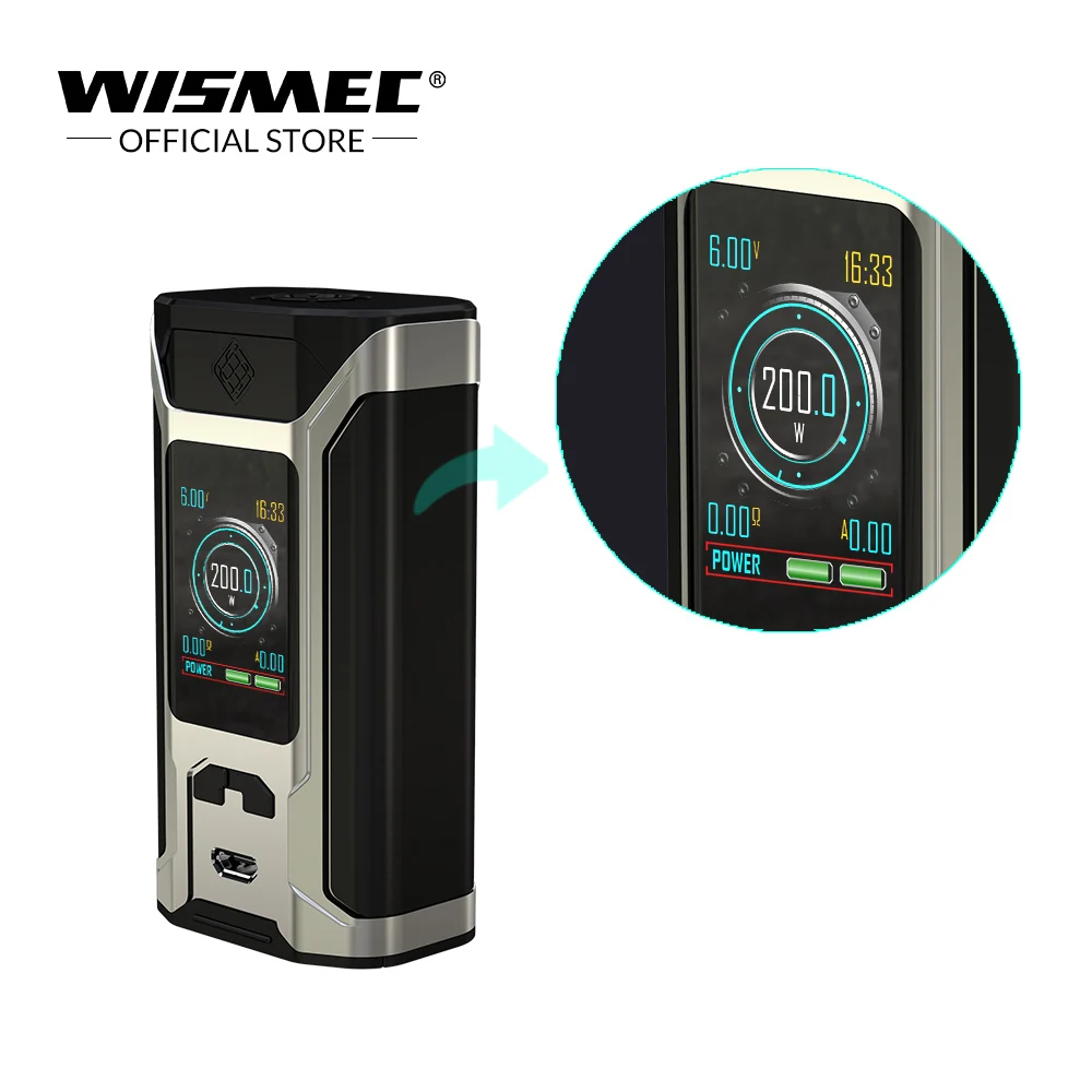 [Склад США] Wismec SINUOUS RAVAGE230 TC бокс мод 230W коробка Электронная сигарета vape Mod kit|Моды
