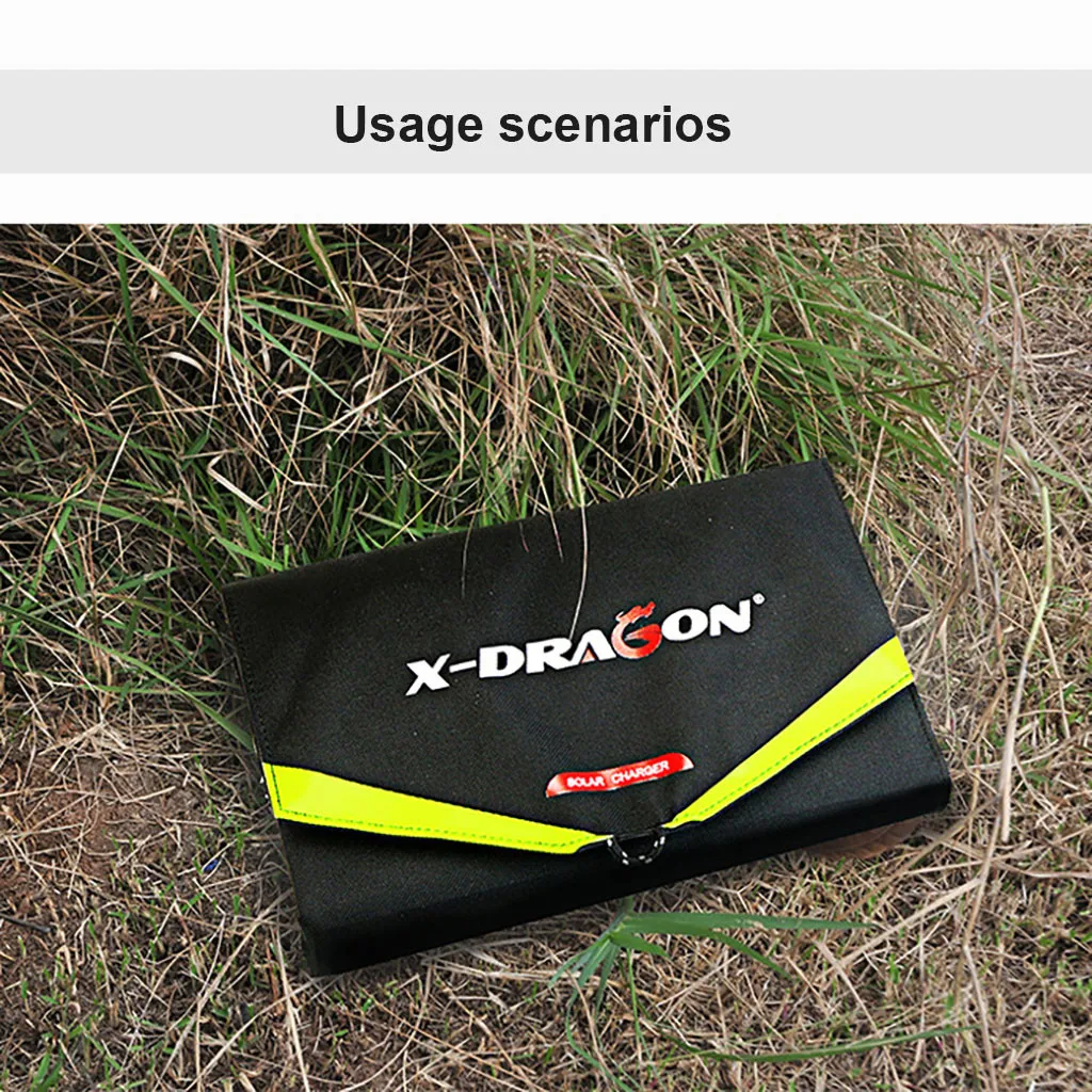 X-DRAGON 40 Вт 60 Вт Портативный высокоэффективный складной и водонепроницаемый складной компьютер с солнечной панелью адаптер Автомобильное зарядное устройство Кабель питания