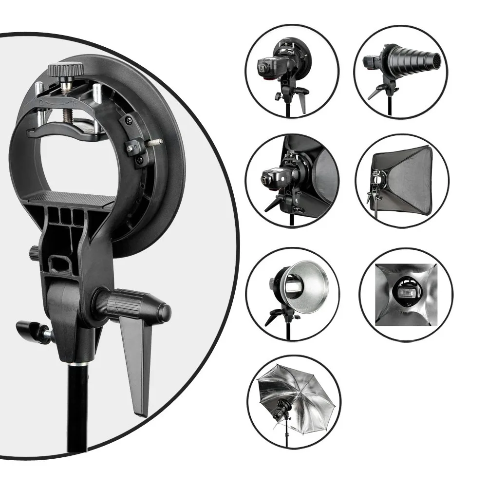 Кронштейн Godox s-типа Elinchrom S держатель для вспышки Speedlite Snoot софтбокс отражатель