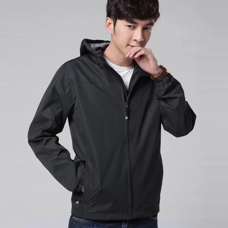 Мужская ветровка легкая с капюшоном повседневная осенняя|men outwear|men windbreakerwindbreaker men