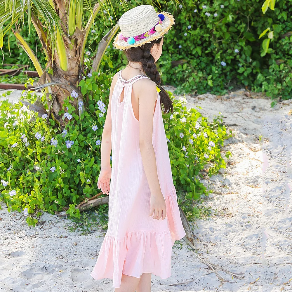2019 Summer Girls Dress Kids Bohemian Dresses for 10 Years Children Clothing Beach Baby | Детская одежда и обувь