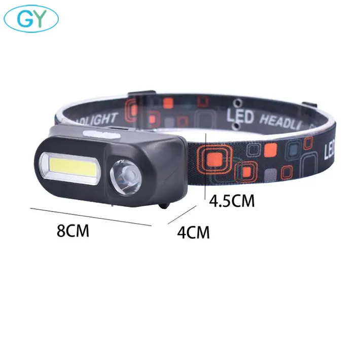18650 портативный мини XPE+ COB светодиодный налобный фонарь с батареей для наружного кемпинга, светодиодный фонарь для езды на велосипеде, освещение для рыбалки