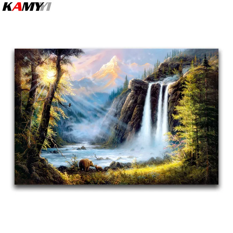 

Картина из страз «Водопад» 5D «сделай сам»