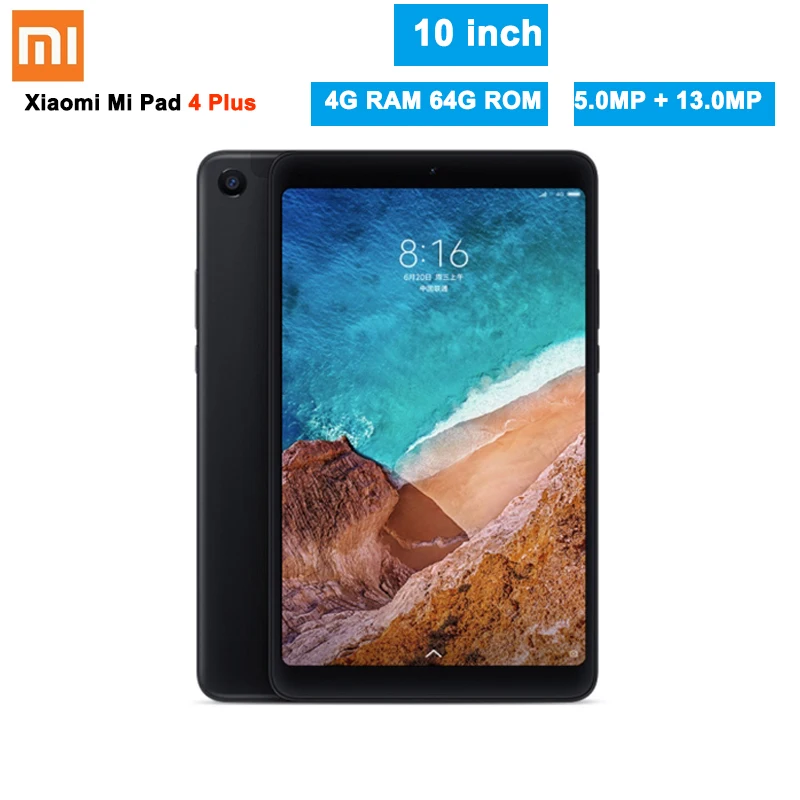 Xiaomi Mi Pad 4 ПЛЮС 10 1 дюймов планшеты г Phablet Snapdragon 660 ГБ оперативная память 64