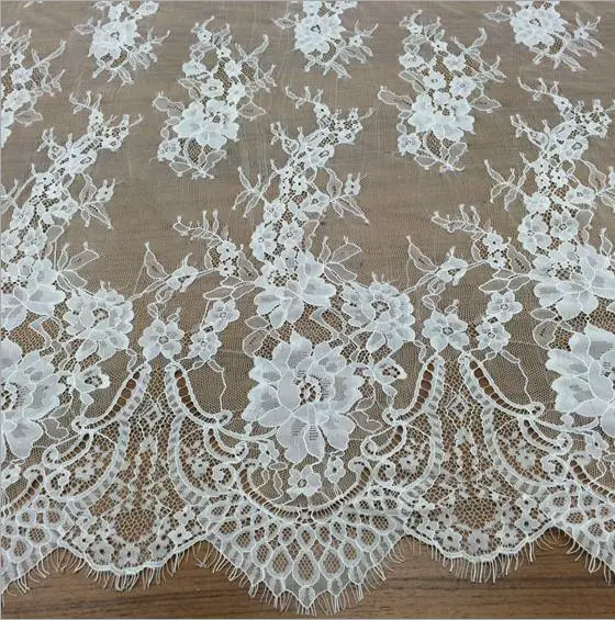 LASUI 1.5m*3m=1piece beautiful white/black hollow thin eyelash lace fabric French for diy Weeding Dress Accessories C0205 | Дом и сад