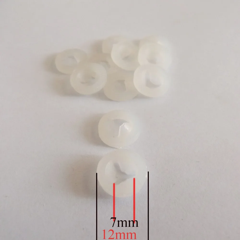 9mm/12mm width white hand washer for toy eyes nose finding--100pcs/lot | Игрушки и хобби