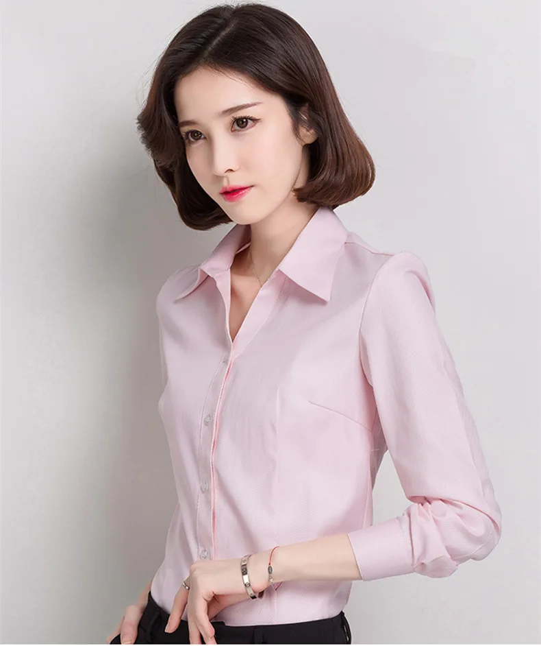 BIBOYAMALL для женщин блузки малышек 2017 повседневное элегантный OL хлопковая блузка