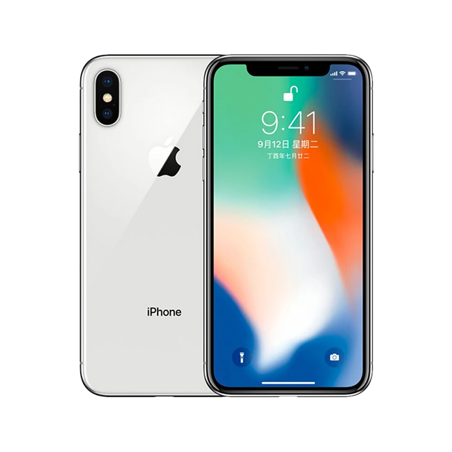 Apple iphone X Face ID 64 Гб/256 Гб ПЗУ 3 ГБ ОЗУ 12 МП шестиядерный iOS A11 5,8 дюймов двойная задняя камера 4G LTE разблокировка iphone x - Цвет: Silver