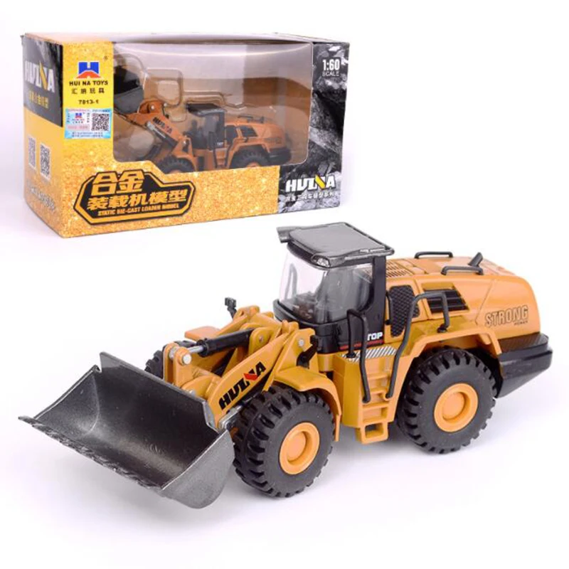 

1/60 Scale Truck Model Die-cast Alloy Metal Car Excavator Loader Truck Vehicle Model Toy Engineering Toy for Kids Collection