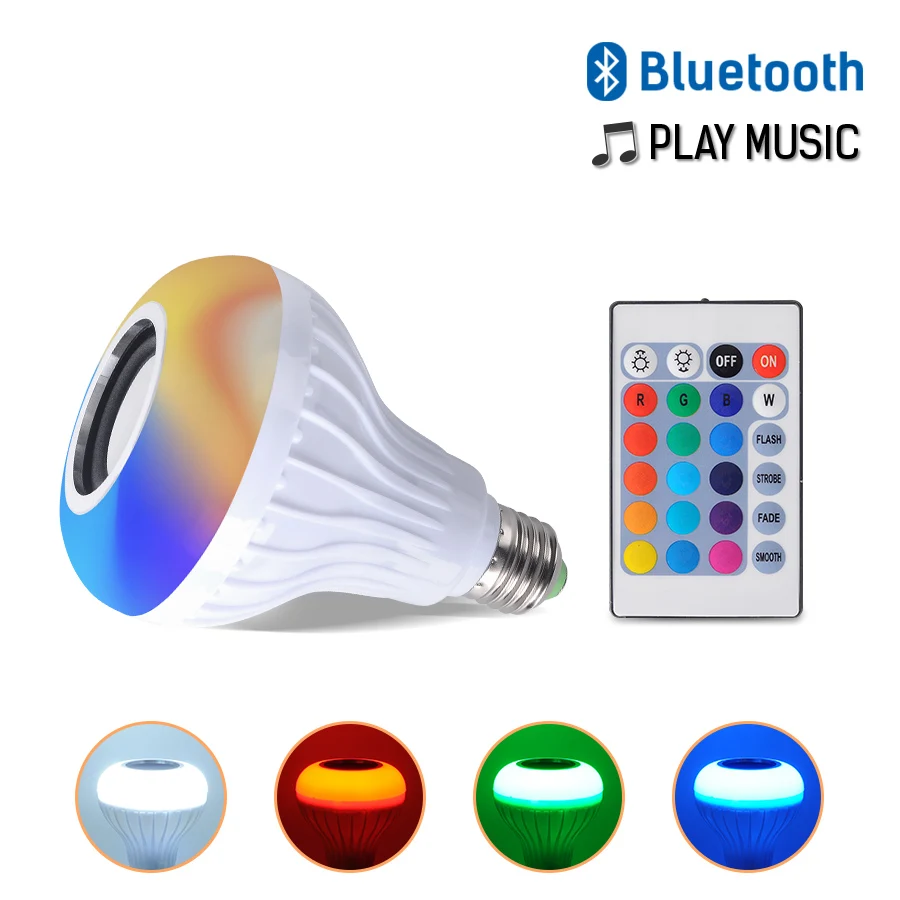 E27 16Color Changing Magic Bulb Lamp 110-265V Bluetooth control RGB Led Light Home Decoration Interior Gourd Shaped Bombilla LED | Лампы и