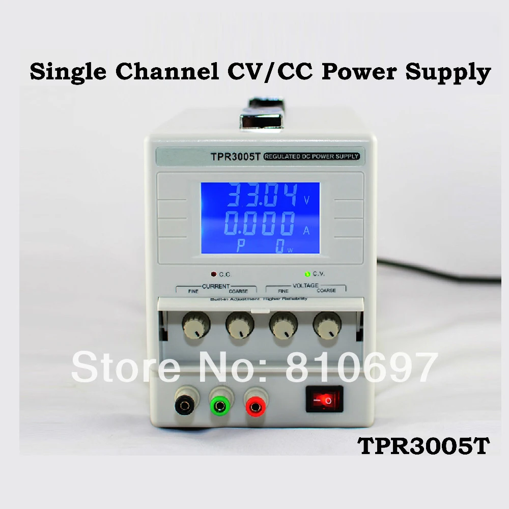 Одноканальный источник питания TPR3005T CV/CC с постоянным напряжением (CV) или током