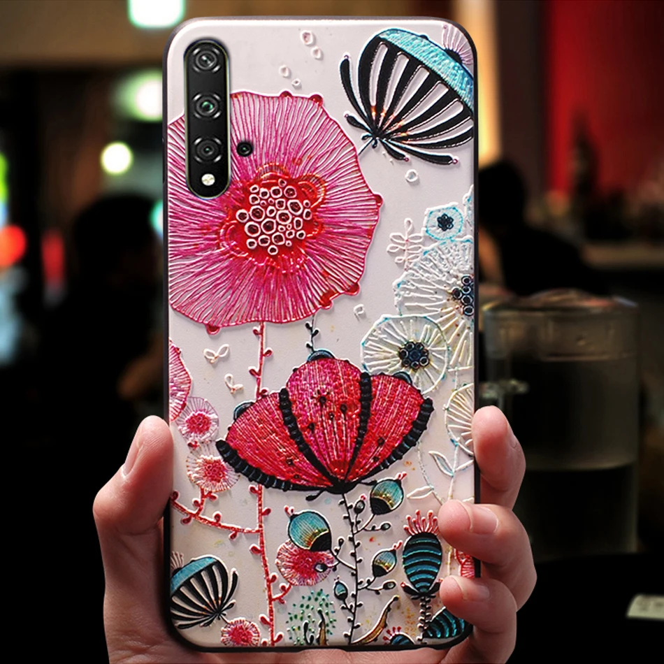 Чехол, чехол, чехол для HuaWei Honor 20 pro Honor20 20pro силиконовый милый 3D роскошный мягкий чехол для задней панели телефона s