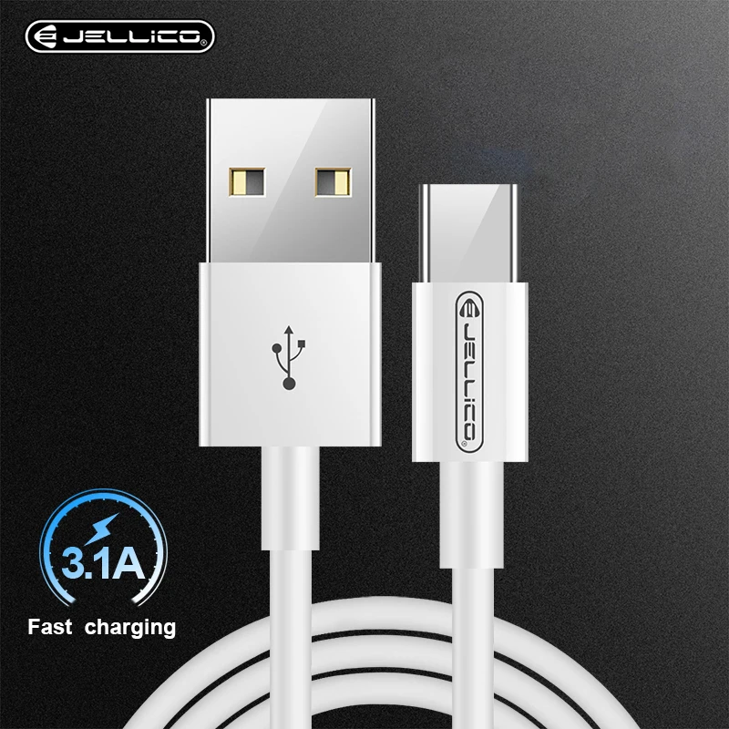 Кабель Jellico USB Type C для One Plus 6 5t быстрой зарядки 3 1 А кабель Samsung Galaxy S9 S8 Plus|Кабели