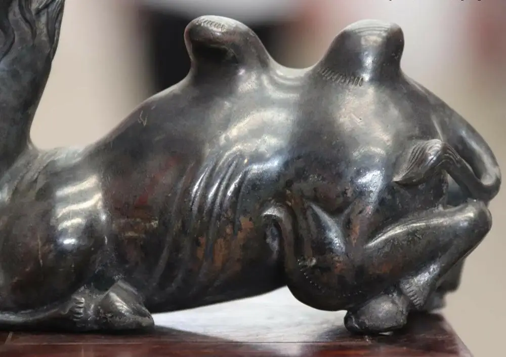 Old China Copper Bronze Animal Camel Penholder Pen Rack Statue BN8203 | Дом и сад