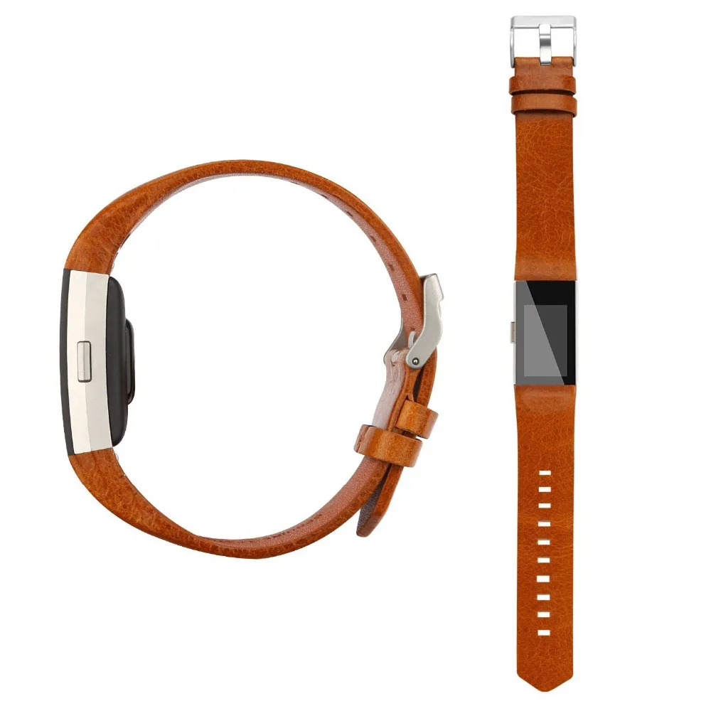Ремешки для браслета FitBit Charge 2 кожа розовое золото серебро ремни для Charge 2 кожаный браслет с ремешком для часов маленький