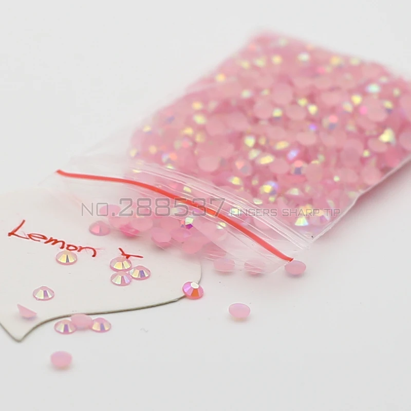 2017 острый наконечник для пальцев 1000 шт 3 мм молочные Бусы Желе дизайна ногтей