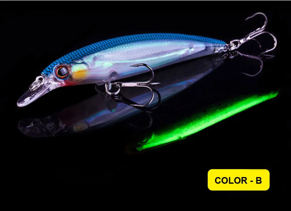 WALK FISH 1 шт. 11 см 13,5 г Хорошее качество световая приманка для рыбалки Плавающий гольян воблер профессиональные приманки 8# Fishinghook Crankbait