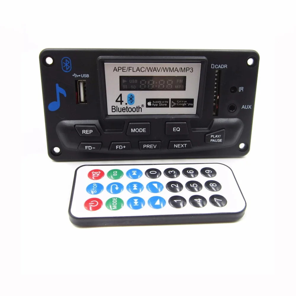 1 шт. 4 0 Bluetooth MP3 декодирующая плата модуль LED DIY AUX FM папки переключатель|mp3 decoder board|mp3
