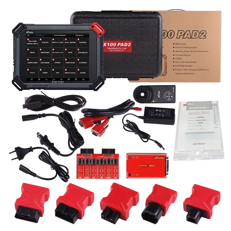 Оригинальный XTOOL X100 PAD2 с 4 и 5 IMMO Авто Диагностический ключ копирования OilRst одометр