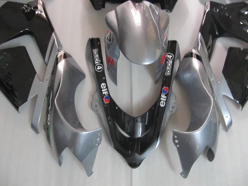 Мотоцикл Запчасти для Kawasaki ZX10R 2004 2005 обтекатель Ninja комплект ZX 10R 04 05 серебристый