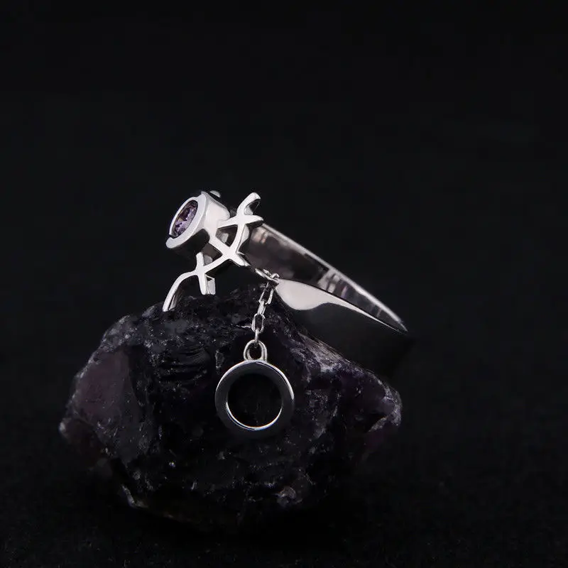Аниме Fate Stay/night FSN Rider кольцо с Медузой Горгоной 925 пробы Серебряный косплей