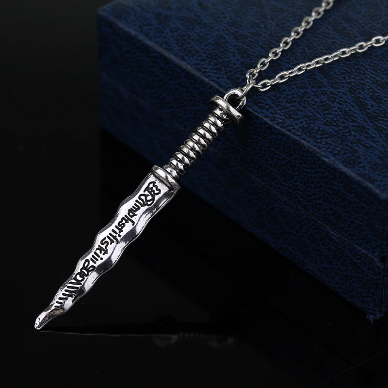 Free Shipping Once Upon a Time Alloy Pendant Necklace Jewelry Sword Knife Corrente Masculina Men Vintage Punk Style | Украшения и