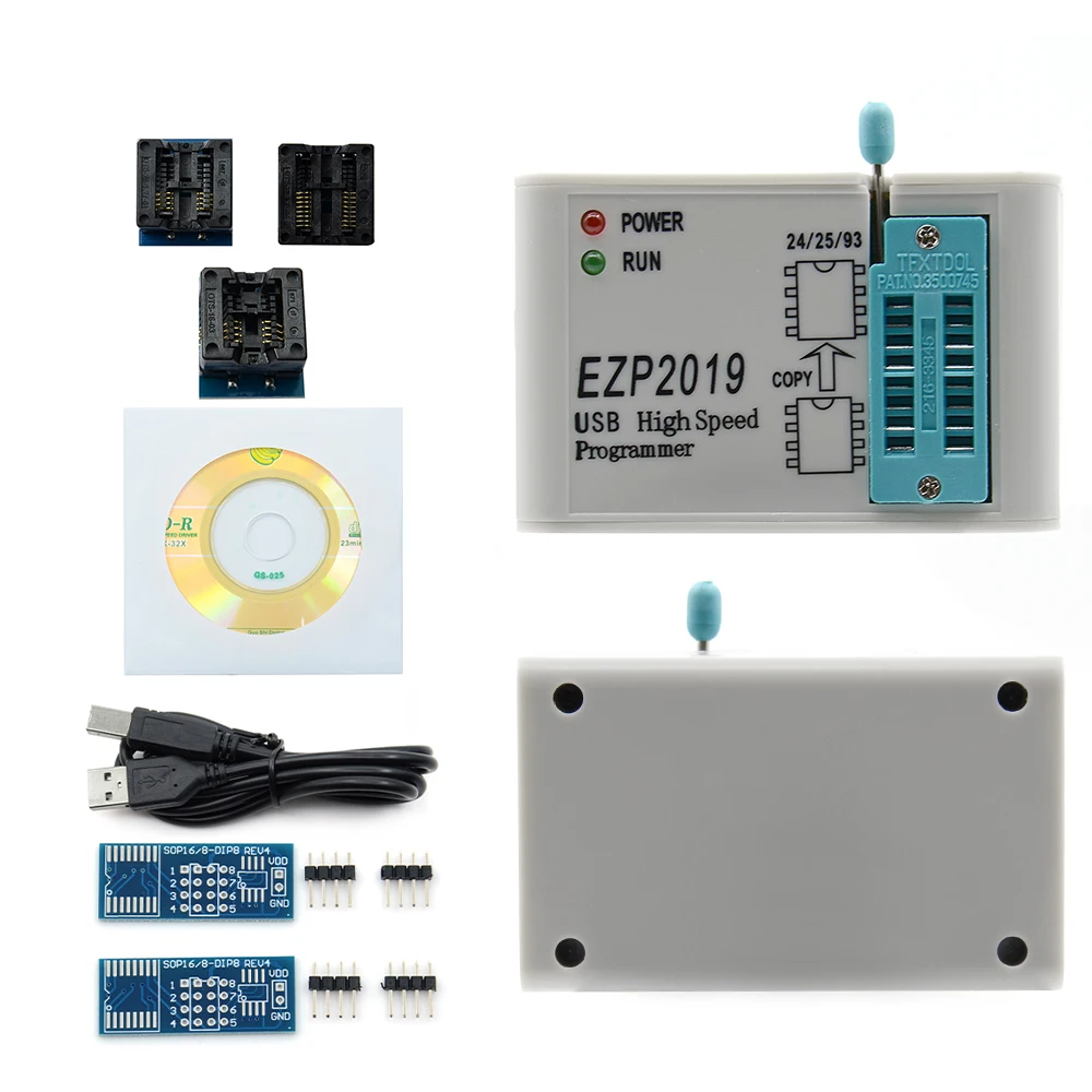 Высокоскоростной USB программатор EZP2019 SPI ezp 2019 с 12 поддержками 24 25 93 EEPROM чип флэш BIOS