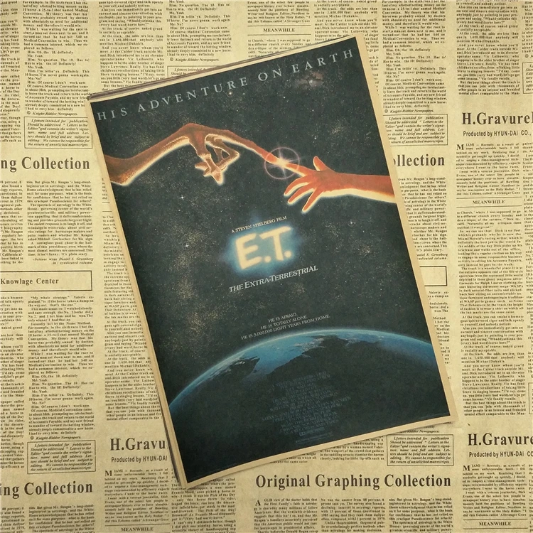 E T экстра наземная научная фантастика мультяшный домашний декор крафт фильм