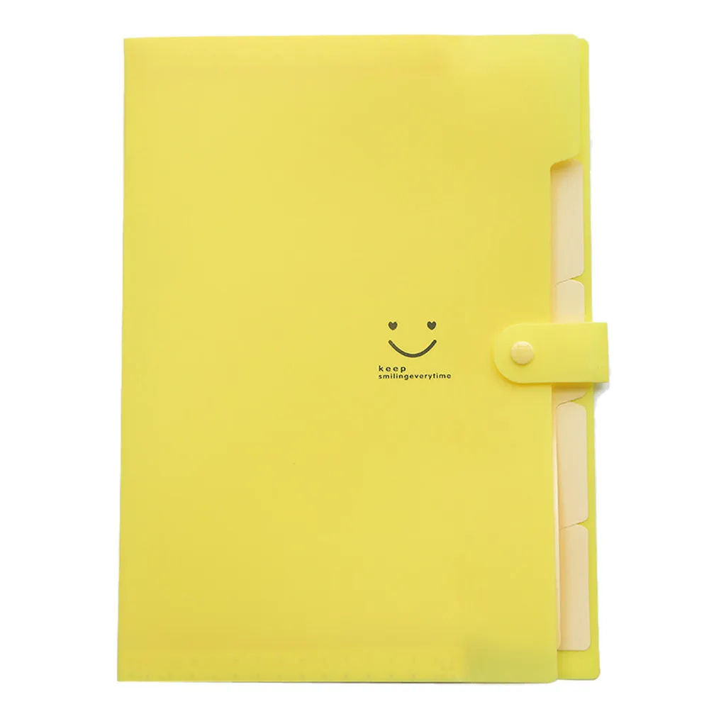 Yellow 10 цветов водонепроницаемый A4 файл Сумка для документов мешок счета папка держатель Органайзер - Цвет: Yellow