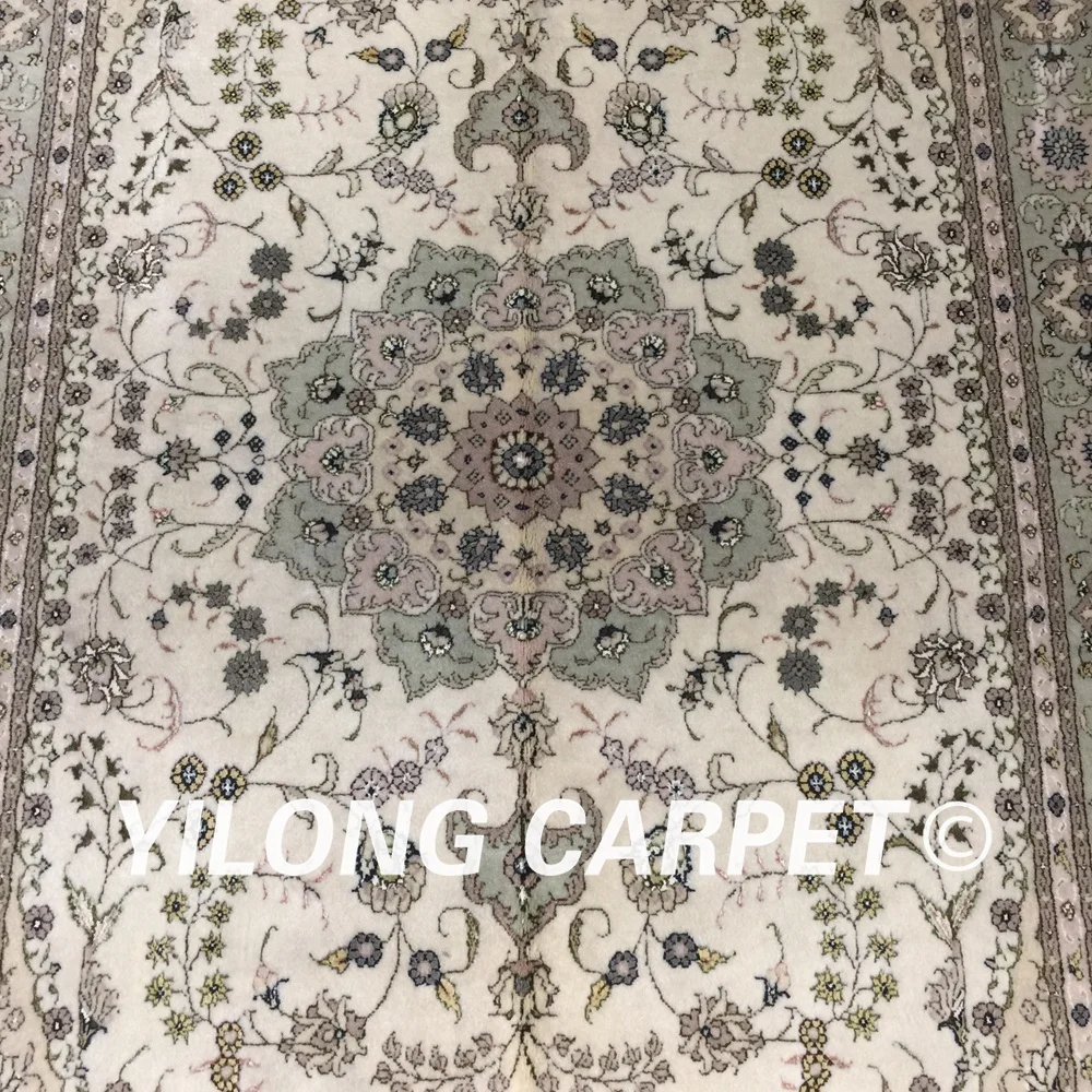 Yilong 4 'x 6' Традиционный китайский ручной работы Прочный шерстяной шелковый
