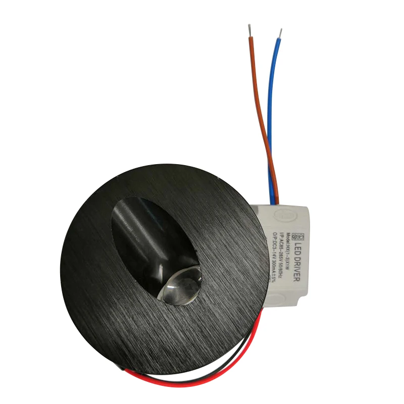 1 Вт квадратный/круглый алюминиевый светодиодный Угловой настенный светильник