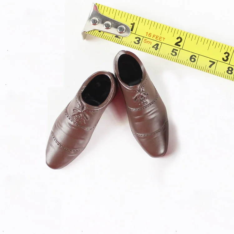 

TB90-13 1/6 Men's Brown Leather Shoes Models for 12''Action Figures Bodies Accessories