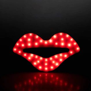 Lips USB Перезаряжаемый светодиодный велосипедный светильник с круглым сердцем, велосипедный светильник, задние фонари для горного велосипеда, подседельный штырь - Цвет: Lips