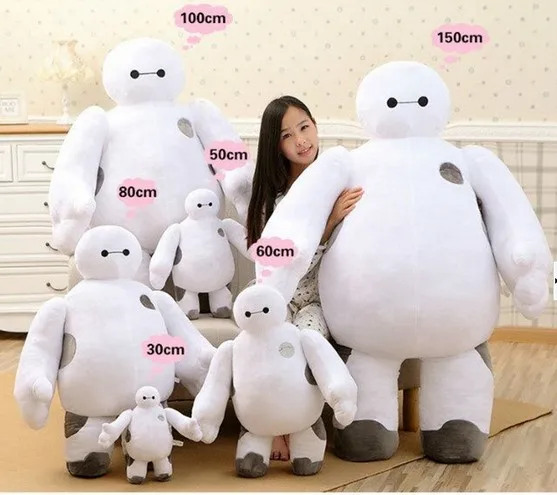 Новинка 2016 большой герой 6 Baymax плюшевая кукла игрушка робот 18 40 см оптовая продажа