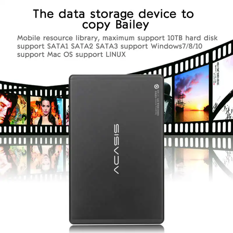 Acasis Внешний Usb 3,0 Sata 3,5 дюймовый двойной жесткий диск Sata последовательный мобильный жесткий диск массив Raid жесткий диск коробка ноутбук Настольный Hdd