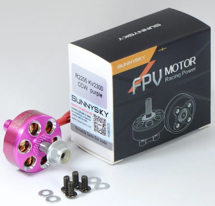 1 шт. Sunnysky R2205 2300KV 2500KV 2205 бесщеточный двигатель CW CCW розовый синий серебристый для