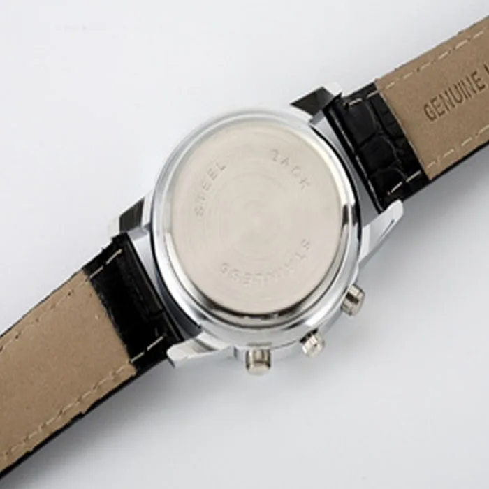 Новые роскошные мужские часы Whatch из искусственной кожи браслет нержавеющей