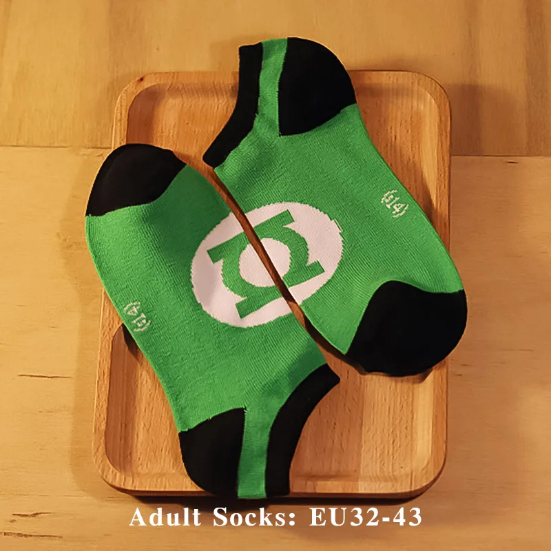 1 Pairs Socks-2 DC мужские носки, хлопковые носки до середины икры, короткие носки, серия Marvel Hero, человек-паук, джокер, супермен, бэтмен, чудо-женщина, вспышка, подарки - Цвет: 1 Pairs Socks-2