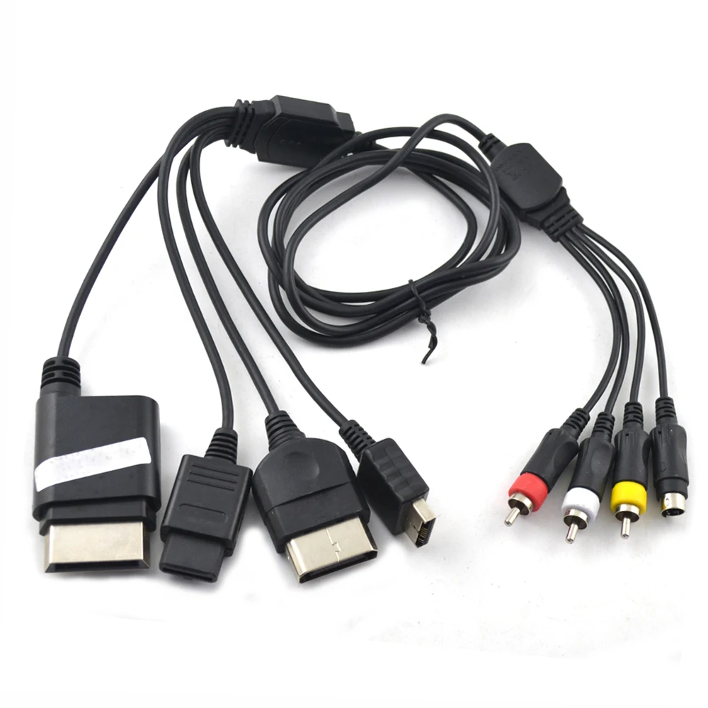 10 шт для N64/N-GC/PS1/PS2/PS3/xbox S аудио s-видео AV кабель ТВ композитный S-AV шнур | Электроника
