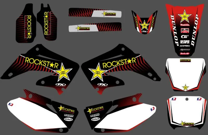 Графические наклейки для Honda CR125 CR250 CR 125 250 2002-2012 2003 2004 2005 2006 2007 2008 2009 | Автомобили и