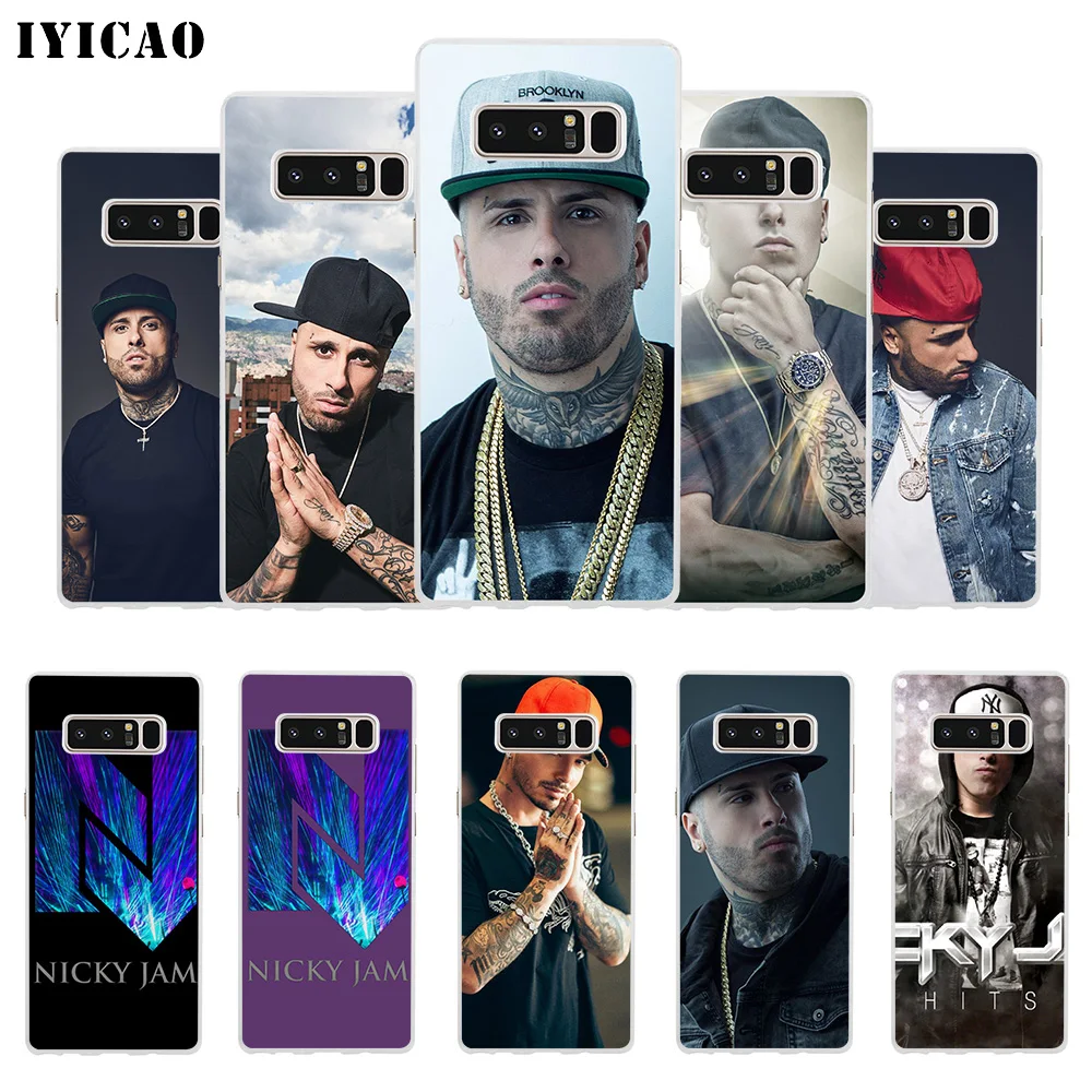 IYICAO Nicky Jam Мягкий силиконовый чехол для телефона Samsung A5 A6 Plus A7 A8 A9 J3 J5 J7 Note 8 9 TPU