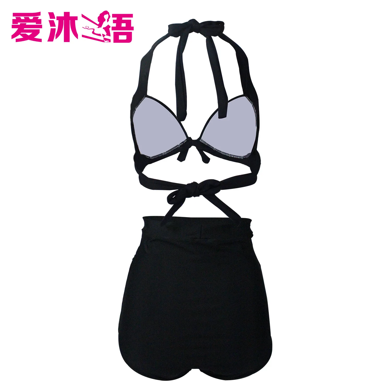

New Sexy Brazilian Women's High Waisted Black Bikini Set Push Up Padded Bra Swimsuit Bathing Suit Swimwear Summer Beachwear Hot