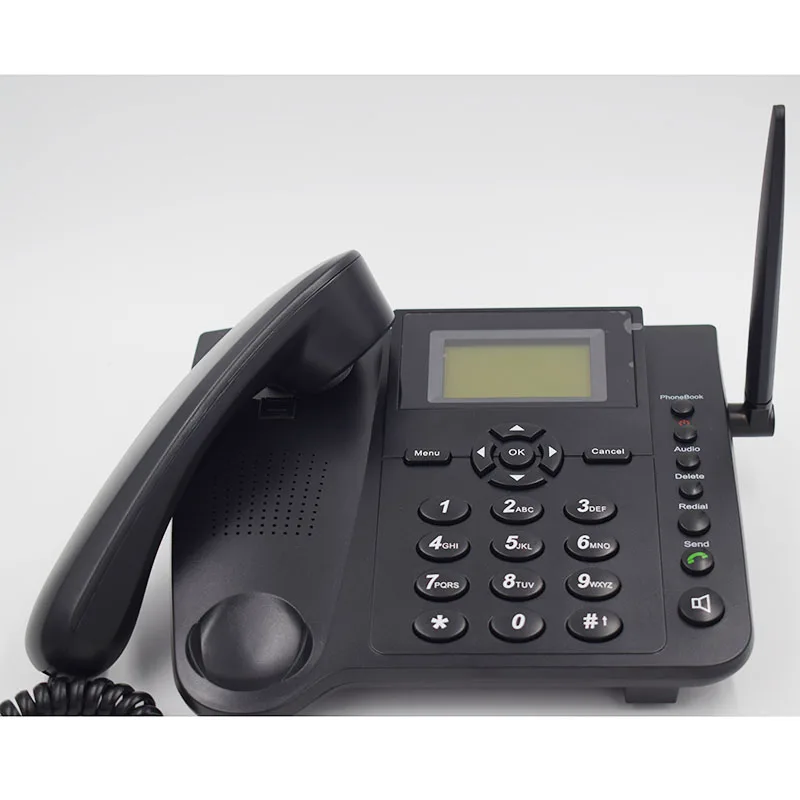 Беспроводной фиксированный телефон с GSM SIM картой для дома офиса работы поддержка